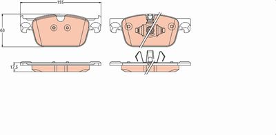 Brake Pad Set, disc brake TRW GDB2221