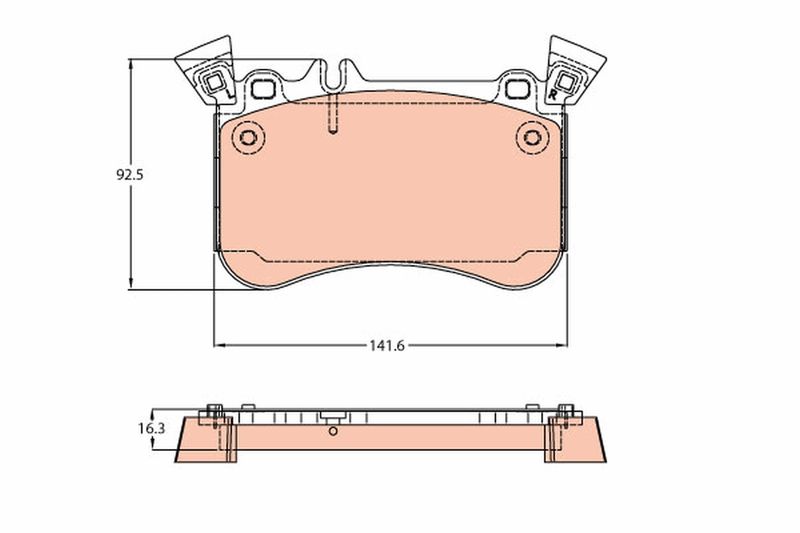 TRW GDB2229 Brake Pad Set, disc brake