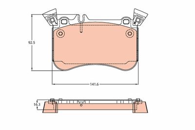 Brake Pad Set, disc brake TRW GDB2229