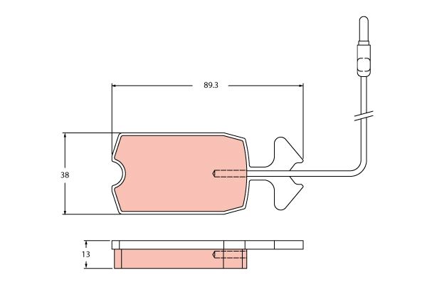 TRW GDB2440 Brake Pad Set, disc brake