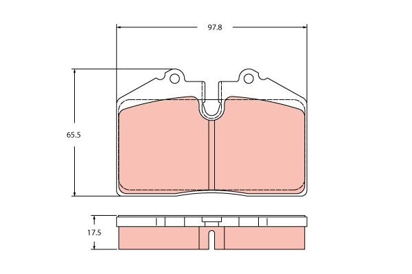 TRW GDB2442 Brake Pad Set, disc brake