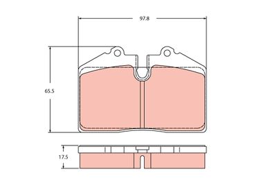 Brake Pad Set, disc brake TRW GDB2442
