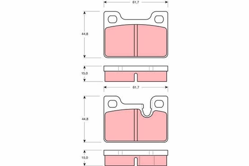 TRW GDB247 Brake Pad Set, disc brake