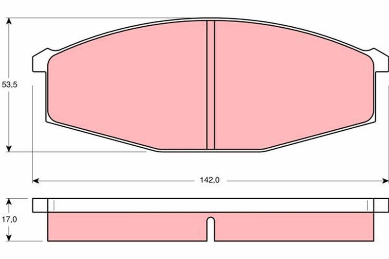 TRW GDB251 Brake Pad Set, disc brake