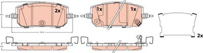 Brake Pad Set, disc brake TRW GDB2537