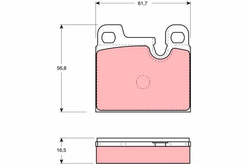 TRW GDB258 Brake Pad Set, disc brake