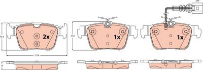 Brake Pad Set, disc brake TRW GDB2593