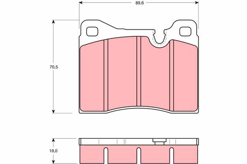 TRW GDB261 Brake Pad Set, disc brake