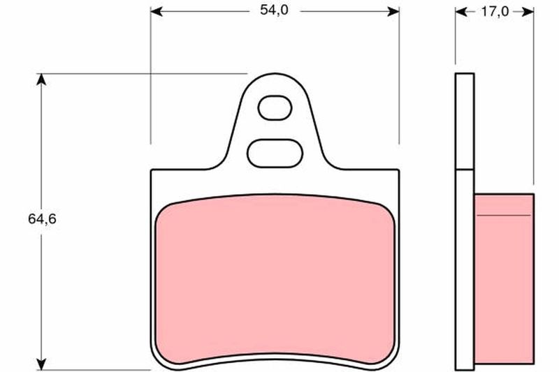 TRW GDB263 Brake Pad Set, disc brake