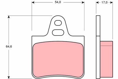 Brake Pad Set, disc brake TRW GDB263