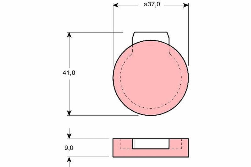 TRW GDB272 Brake Pad Set, disc parking brake