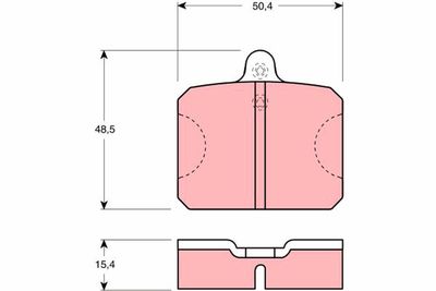 Brake Pad Set, disc brake TRW GDB300