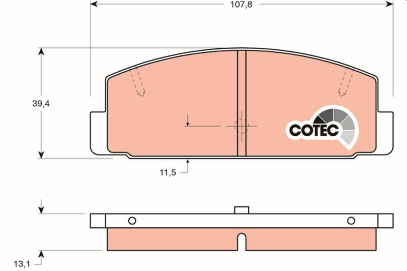 TRW GDB3088 Brake Pad Set, disc brake
