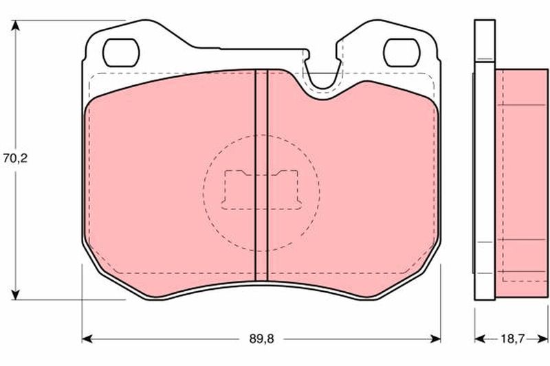 TRW GDB309 Brake Pad Set, disc brake