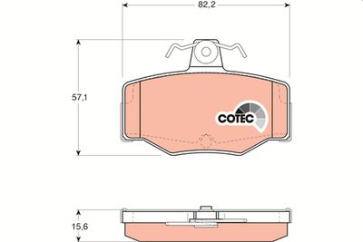 Brake Pad Set, disc brake TRW GDB3092