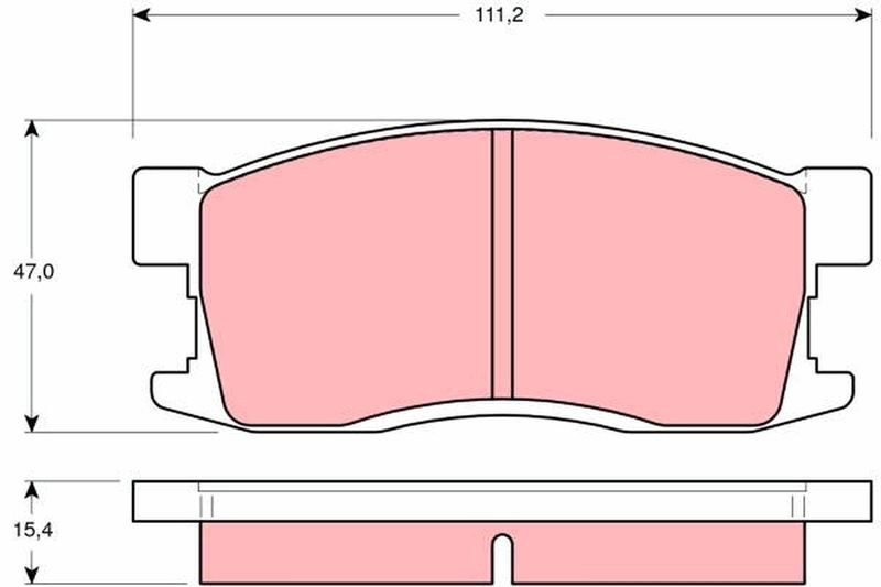 TRW GDB3094 Brake Pad Set, disc brake