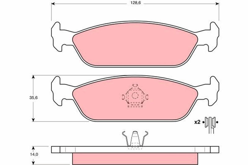 TRW GDB3112 Brake Pad Set, disc brake