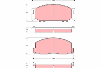 Brake Pad Set, disc brake TRW GDB3130