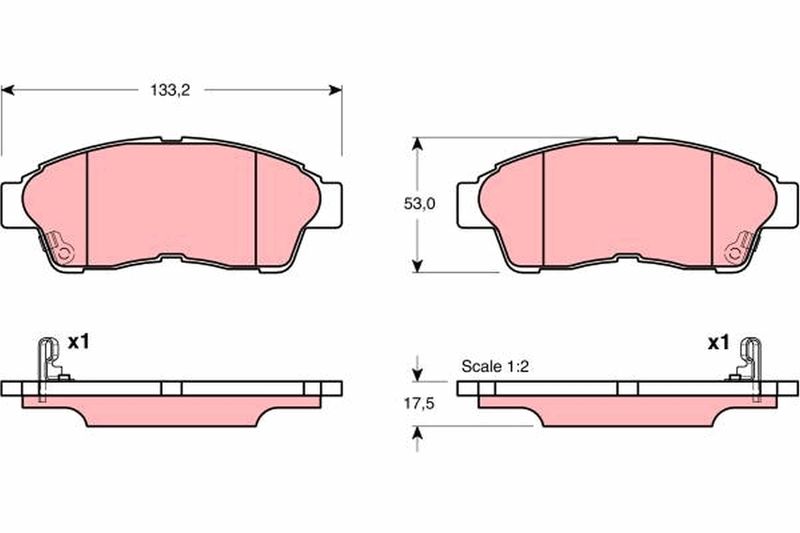 TRW GDB3147 Brake Pad Set, disc brake
