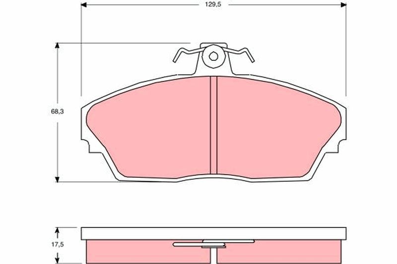 TRW GDB3148 Brake Pad Set, disc brake
