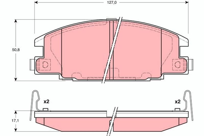 TRW GDB3161 Brake Pad Set, disc brake