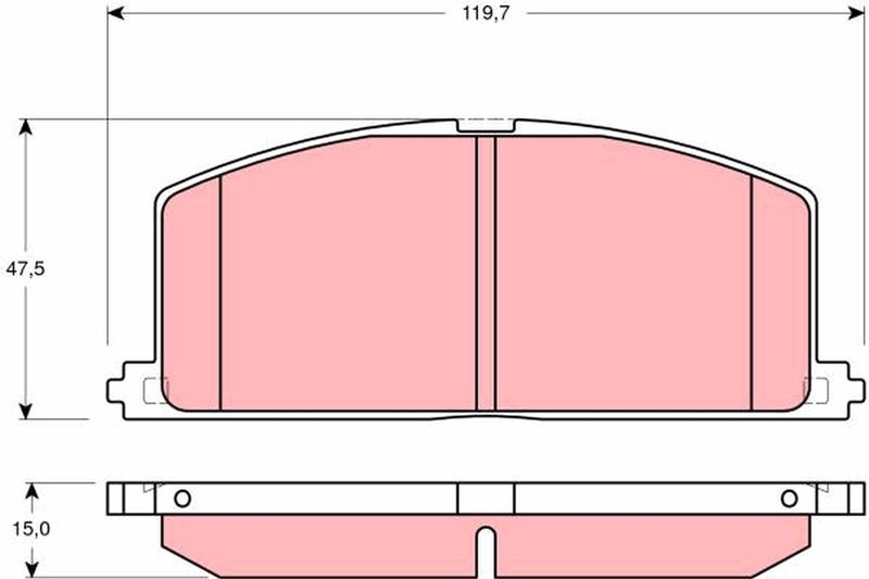 TRW GDB3184 Brake Pad Set, disc brake