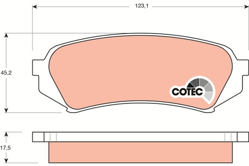 TRW GDB3198 Brake Pad Set, disc brake