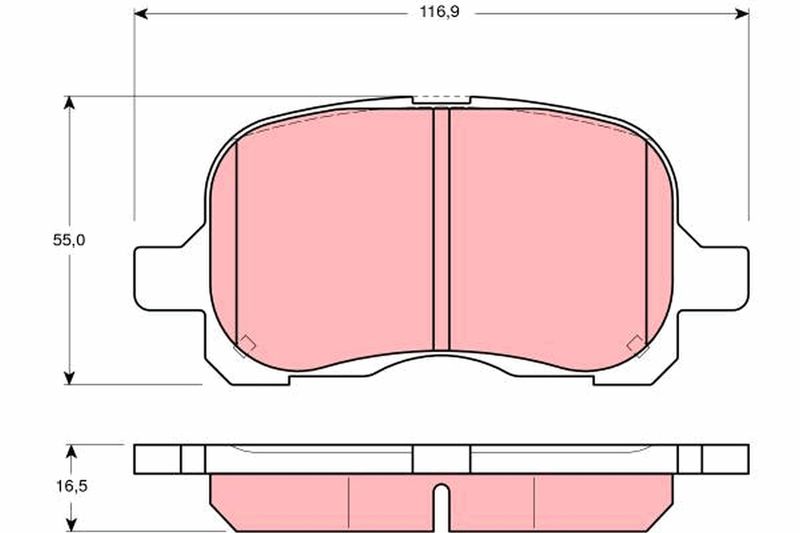 TRW GDB3204 Brake Pad Set, disc brake