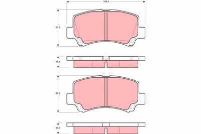Brake Pad Set, disc brake TRW GDB3221