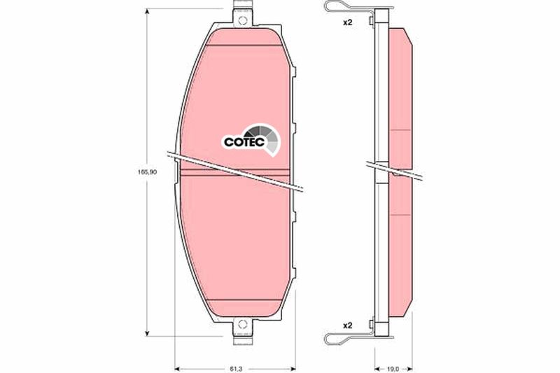 TRW GDB3222 Brake Pad Set, disc brake