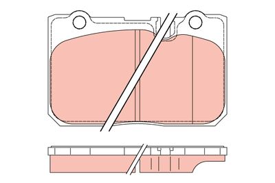Brake Pad Set, disc brake TRW GDB3226