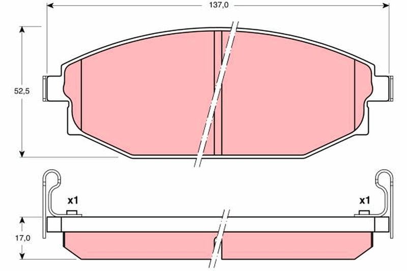 TRW GDB3232 Brake Pad Set, disc brake