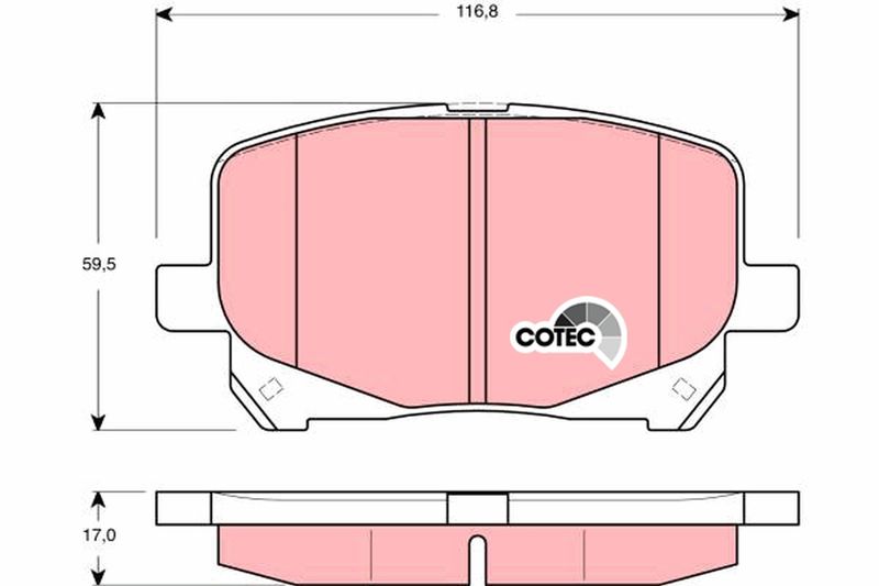 TRW GDB3248 Brake Pad Set, disc brake