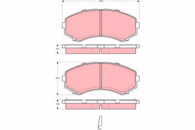 Brake Pad Set, disc brake TRW GDB3254