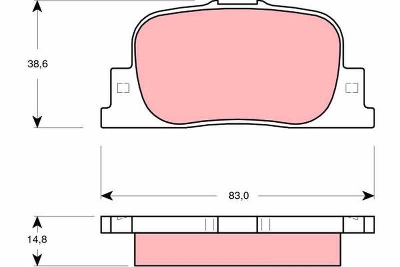 TRW GDB3278 Brake Pad Set, disc brake