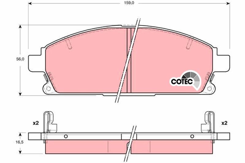 TRW GDB3312 Brake Pad Set, disc brake
