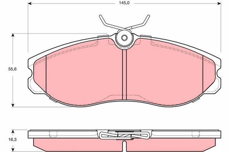 TRW GDB3313 Brake Pad Set, disc brake