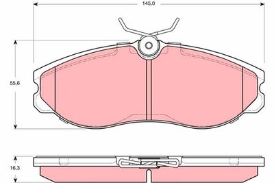 Brake Pad Set, disc brake TRW GDB3313