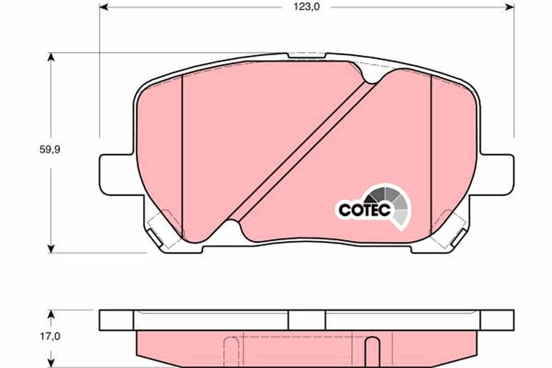 TRW GDB3315 Brake Pad Set, disc brake