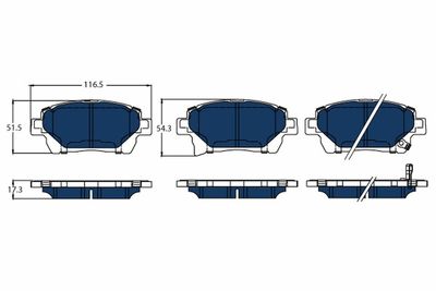 Brake Pad Set, disc brake TRW GDB3317BTE