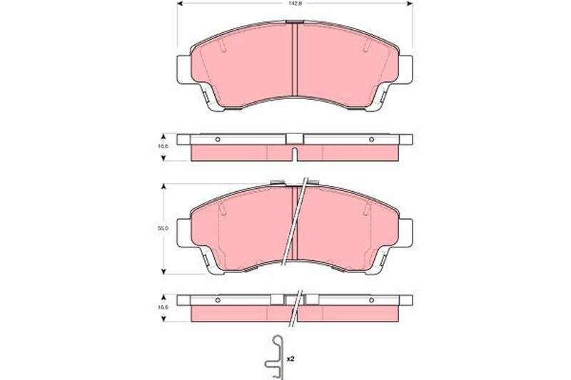 TRW GDB3321 Brake Pad Set, disc brake