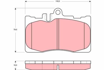 Brake Pad Set, disc brake TRW GDB3322