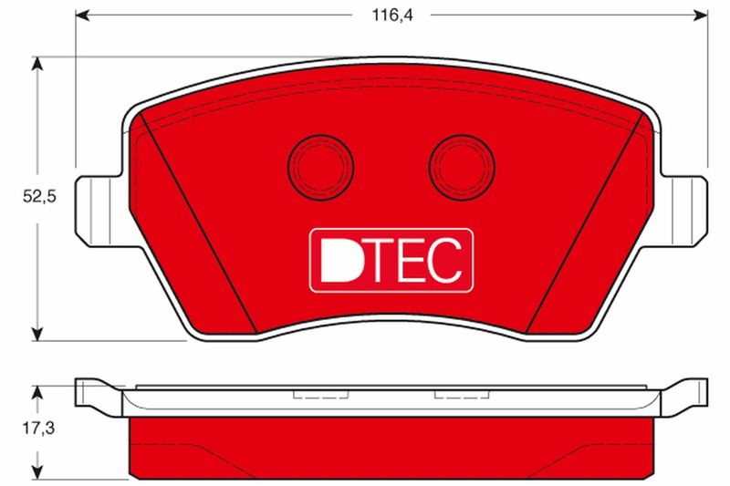 TRW GDB3332DTE Brake Pad Set, disc brake