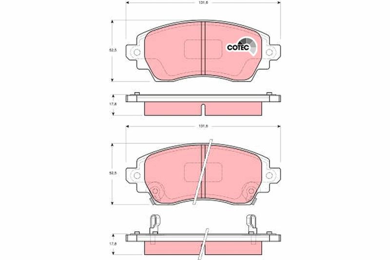 TRW GDB3333 Brake Pad Set, disc brake