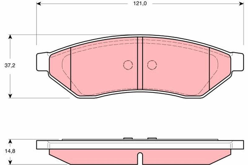 TRW GDB3346 Brake Pad Set, disc brake