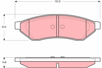 Brake Pad Set, disc brake TRW GDB3346