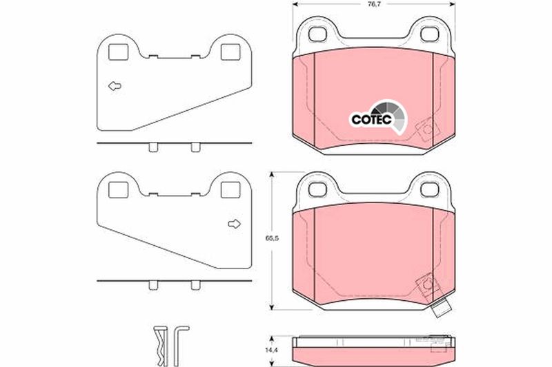 TRW GDB3350 Brake Pad Set, disc brake