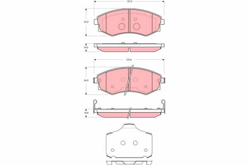TRW GDB3365 Brake Pad Set, disc brake