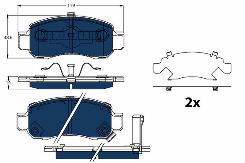 TRW GDB3376BTE Brake Pad Set, disc brake