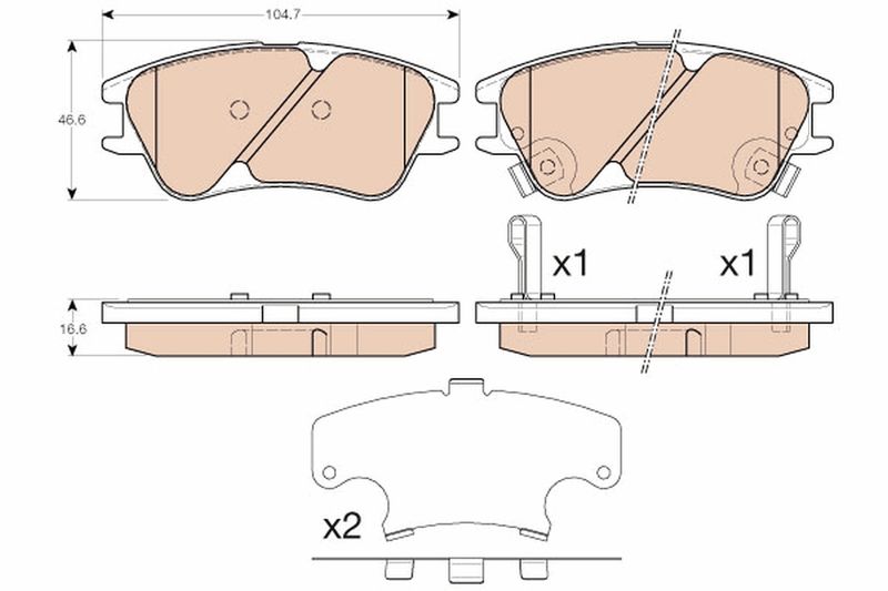 TRW GDB3377 Brake Pad Set, disc brake